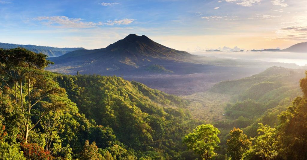 Вид на вулкан Агугн, Бали